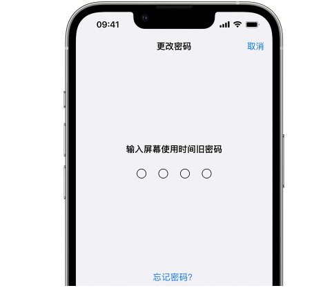 延庆iPhone屏幕维修分享iPhone屏幕使用时间密码忘记了怎么办 