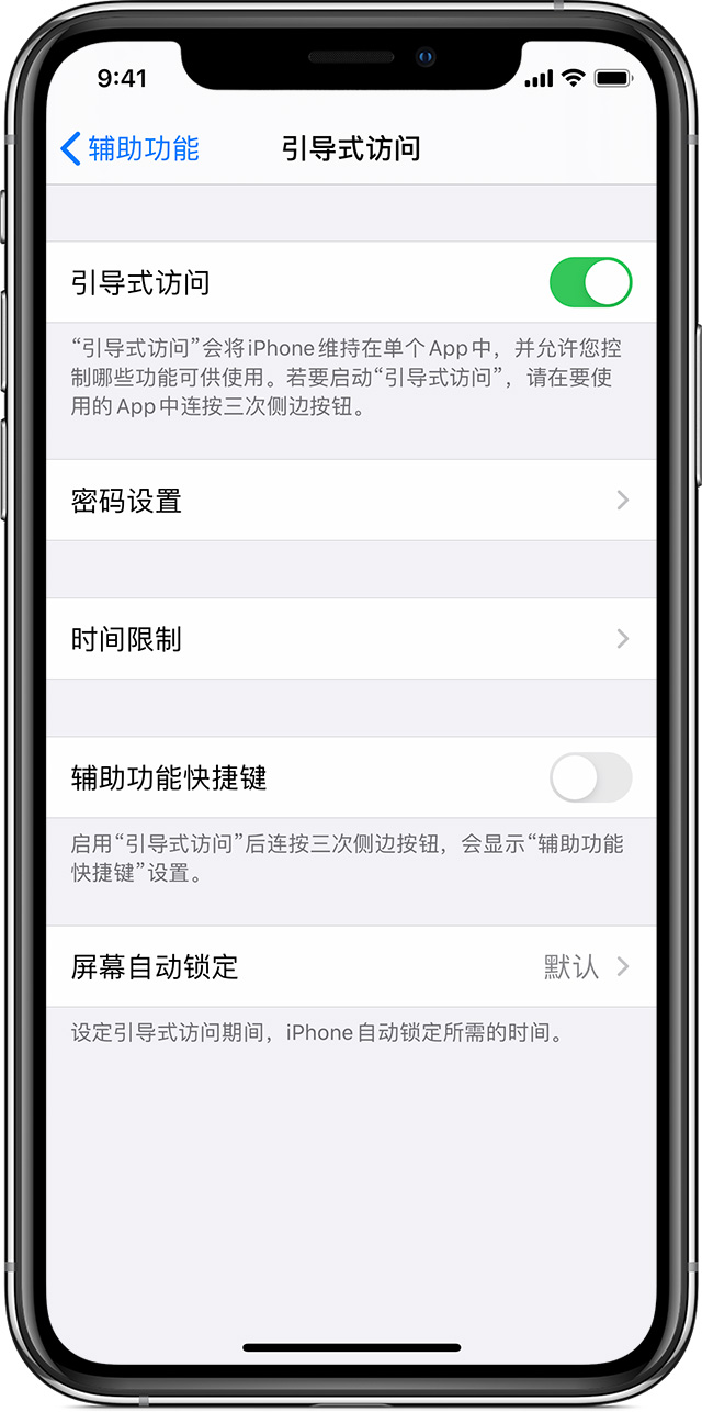 延庆苹果手机维修分享如何在 iPhone 上退出引导式访问 