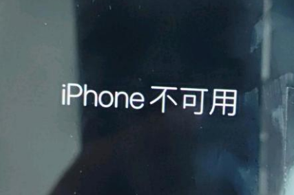 延庆苹果服务网点分享锁屏界面显示“iPhone 不可用”如何解决 